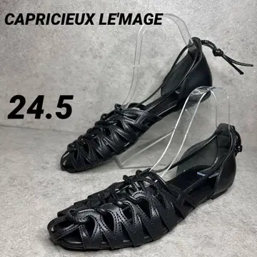 전시품 미사용! CAPRICIEUX LE'MAGE 레이스업 플랫슈즈