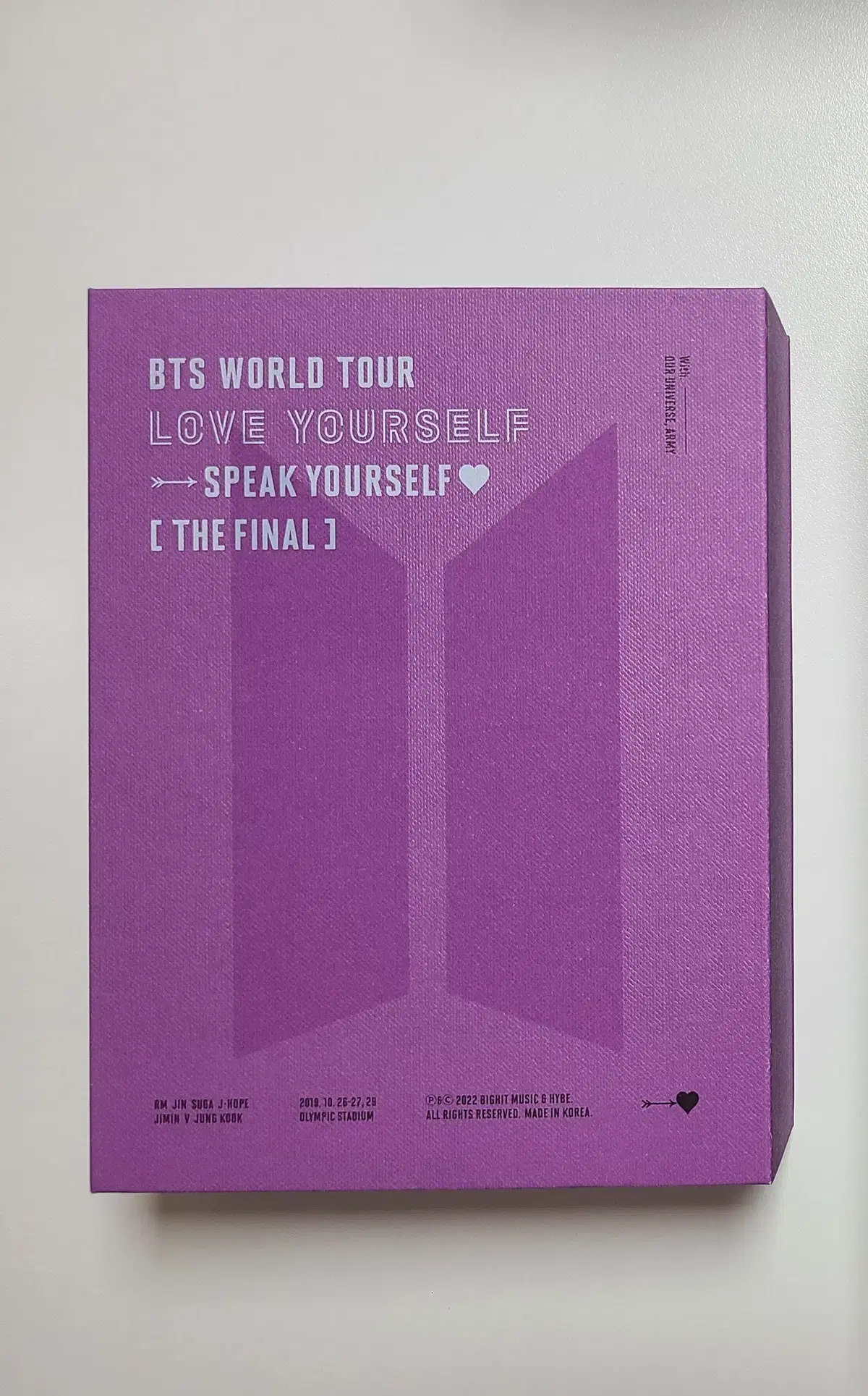 방탄소년단 스픽콘 더파이널 DVD