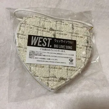 WEST. BIG LOVE SONG 하트형 파우치