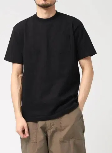 ANATOMICA POCKET TEE S/S 블랙