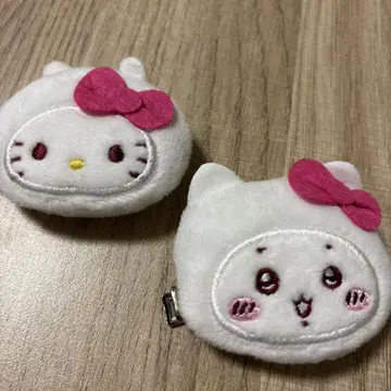 헬로키티 헤어 클립 봉제 인형 치이카와 (먼작귀)
