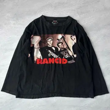 RANCID 랜시드 밴딩 티셔츠 블랙 L 사이즈 긴팔 티셔츠