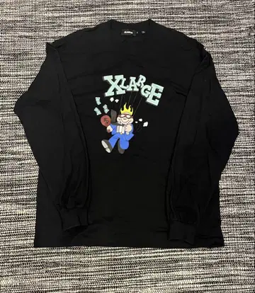 XLARGE 롱 T 블랙