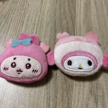 산리오 캐릭터 헤어 액세서리 봉제 인형 소재 치이카와 (먼작귀)