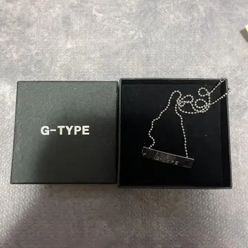 G-TYPE 실버 바 타입 목걸이 초레어 레어