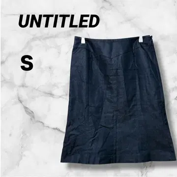 972 언타이틀 블랙 데님풍 타이트 스커트 일본제 예쁜 S