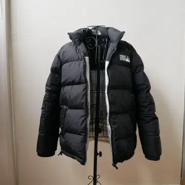 FIRST DOWN 블랙 다운 자켓