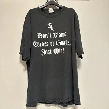 00s Chicago White Sox 빈티지 화이트 양말 티셔츠 XL