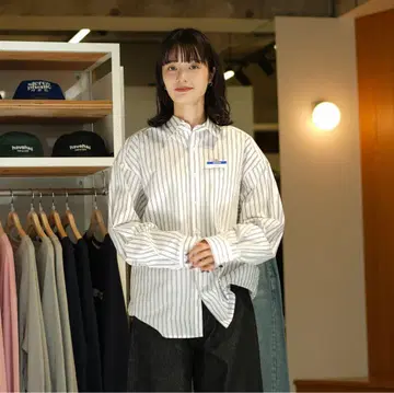 코튼 스트라이프 셔츠 B5022