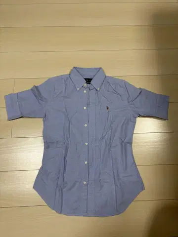 Ralph Lauren 슬림 핏 피케 셔츠 반소매