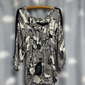 desigual 꽃무늬 튜닉 반소매