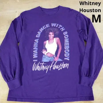 Whitney Houston 휘트니 휴스턴 긴팔 티셔츠 롱T 보라색