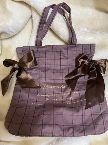Maison de FLEUR 리본 토트백
