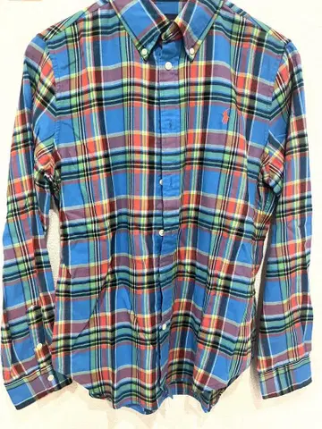 [새상품!] Ralph Lauren 체크 무늬 긴팔 셔츠
