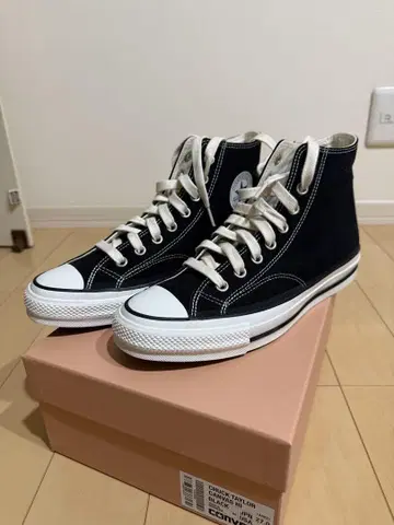 미사용 새상품 컨버스 에딕트 척 테일러 하이 블랙 27.0cm