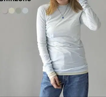 shinzone SHEER LONG TEE 시어 롱 티셔츠