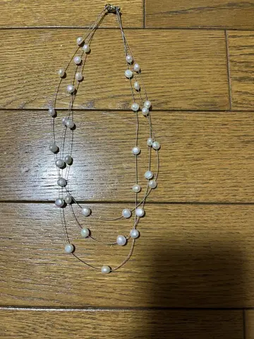 담수 펄 와이어 목걸이