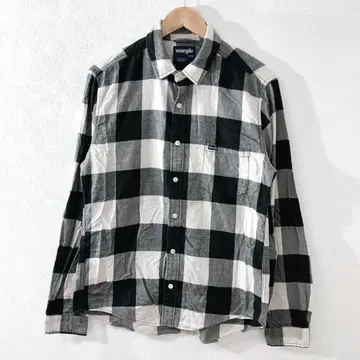 wrangler 랭글러 긴팔 체크 셔츠 남성용 L 구제 의류