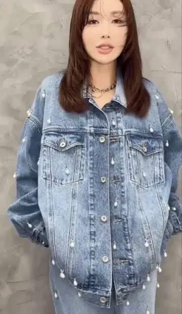 조젬문 josemoon 펄 데님 자켓
