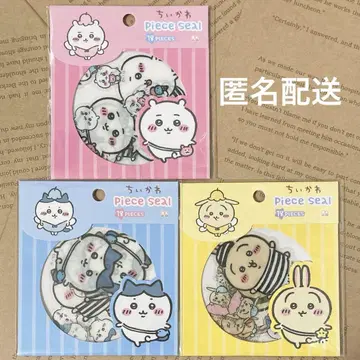 치이카와 클리어 피스 씰 18장 치이카와 하치와레 토끼 3종 세트