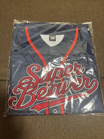 Super Beaver 20주년 기념 베이스볼 셔츠 네이비 XL