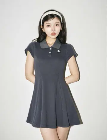 Darich 다리치 폴로 맨투맨 미니 원피스