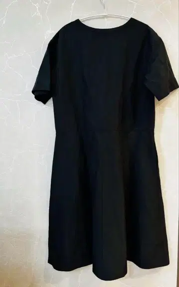 마가렛 호웰 린넨 롱 원피스 블랙 실크 혼방