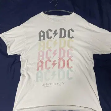 AC/DC 그래픽 프린트 티셔츠 M