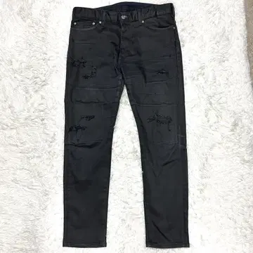 junhashimoto EDWIN 데미지 데님 블랙 XL 하시모토 준
