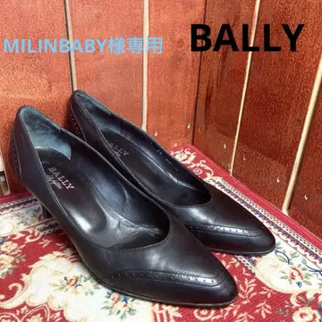 BALLY 블랙 가죽 펌프스 38