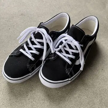 VANS 블랙 스니커즈 25cm 로우 컷