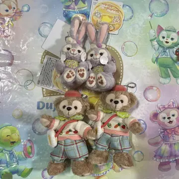 디즈니 씨 스텔라 루 더피 봉제 인형 참 배지 세트