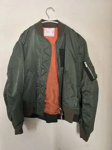 사카이 sacai MA-1 백 플레어 블루종 자켓