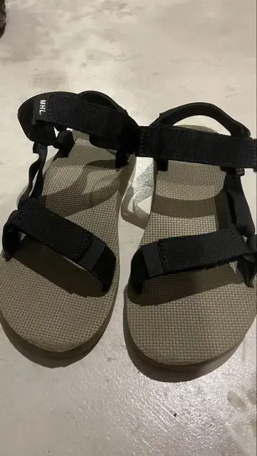 Teva MHL. 블랙 샌들 26cm