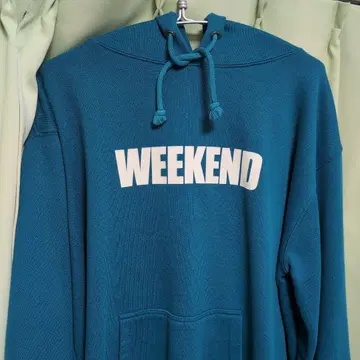WEEKEND 터콰이즈 후드티