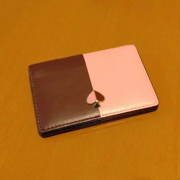 kate spade 명함지갑 핑크 브라운 바이컬러