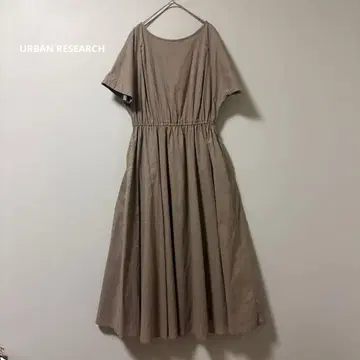 새상품급 어반 리서치 로쏘 코튼 보일 허리 개더 원피스