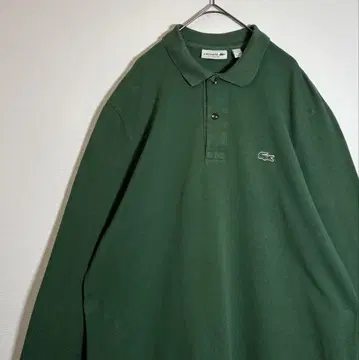 LACOSTE 라코스테 자수 로고 긴팔 피케 셔츠