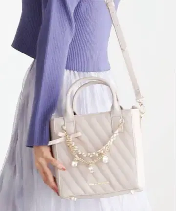 JILL BY JILLSTUART 주얼 리본 숄더백 핑크