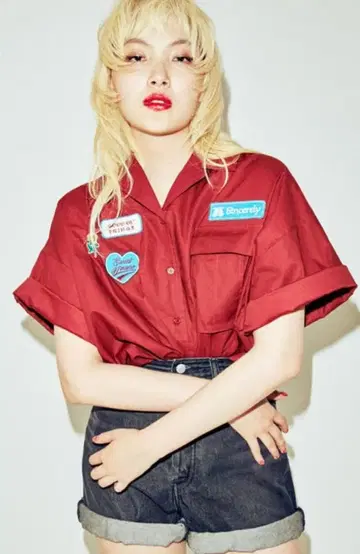 jouetie 와펜 워크 셔츠