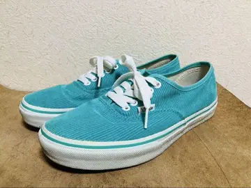 VANS 반스 스니커즈 로우 컷 터콰이즈 블루 코듀로이 41
