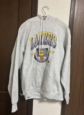 Lakers 후드 부착 후드티 그레이