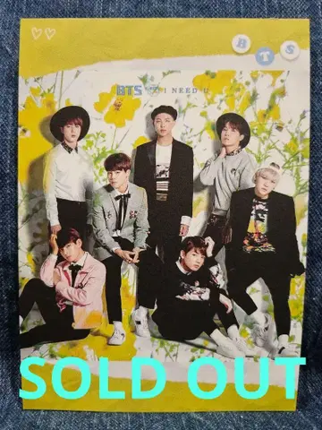 재고 2개. BTS 올 메모장 20매 한국제 제작자