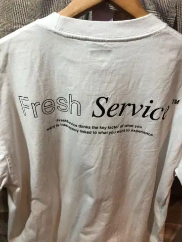 Fresh Service 프레쉬 서비스 티셔츠 반팔 티셔츠 M