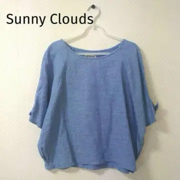 Sunny Clouds 써니클라우드 리본 반팔 블라우스 린넨 코튼