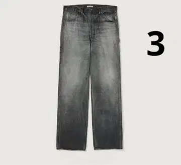 오라리 24AW 데님 페인터 팬츠 3