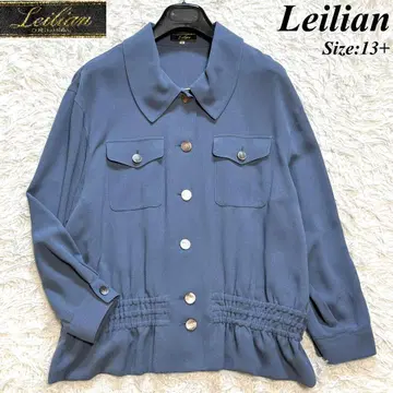 Leilian 레리안 셔츠 자켓 13+ 빅 사이즈 개더 긴팔