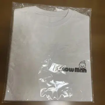 SnowMan 로고 ver. 화이트 티셔츠 Snow World 스노우맨