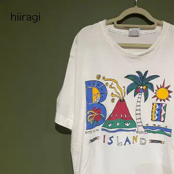 BALI ISLAND 빅 실루엣 티셔츠 구제 의류