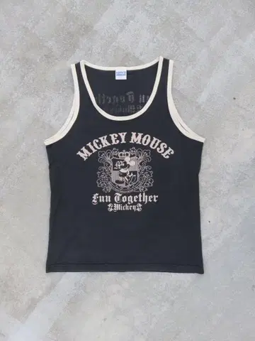 USED 미키마우스 MICKY MOUSE 탱크탑 블랙